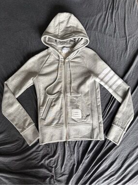 Thom Browne Classic Loopback 4-BarZip Hoodie